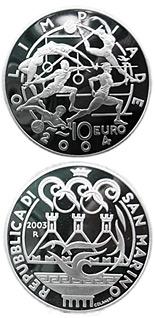 Olympische Zomerspelen Athene 5 + 10 euro San Marino 2003 Proof